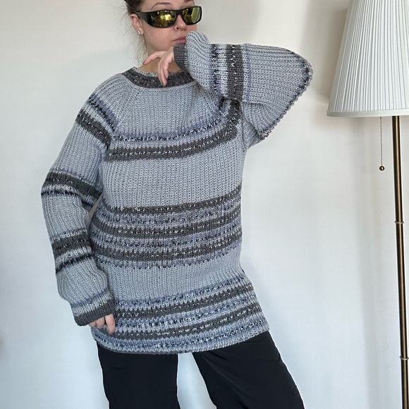 Handmade Sweater 14 to 22 / one size / crewneck sweater - Picture 2 of 10